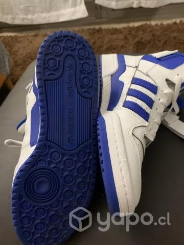 Forum mid Cloud White / Royal Blue