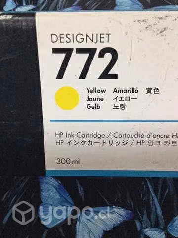 Tintas hp 772 colores originales de 300ml