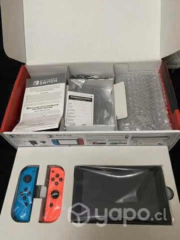 Nintendo Switch V2 2022 + 7 Juegos + Memoria 64GB