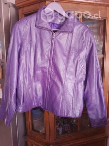 Chaqueta cuero de dama usada XXL - Imagen 2