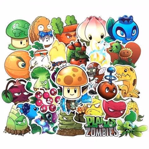 Plantas vs Zombies Set de 100 Stickers