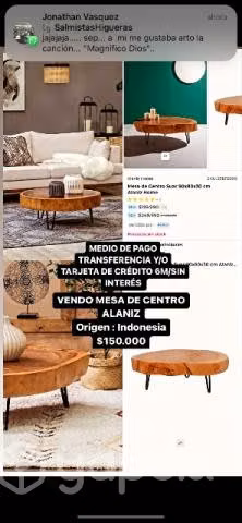 Mesa centro alaniz