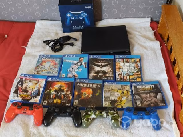 Ps4, 5Manillas, 9Juegos 500gb