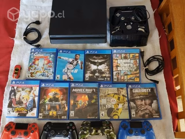 Ps4, 5Manillas, 9Juegos 500gb