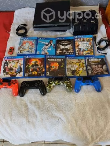 Ps4, 5Manillas, 9Juegos 500gb
