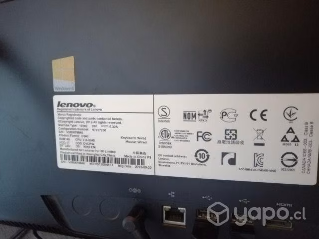 Computador LENOVO All In One