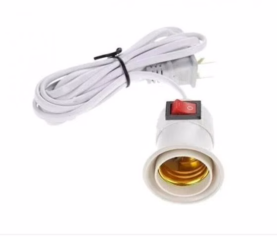 Soquete Con Interruptor E27 Cable 3 Mts Enchufe