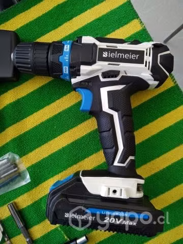 Taladro Inalambrico 20 v bateria litio + accesorio
