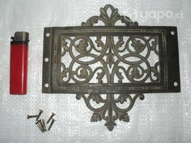 Antigua Moldura De Bronce Macizo