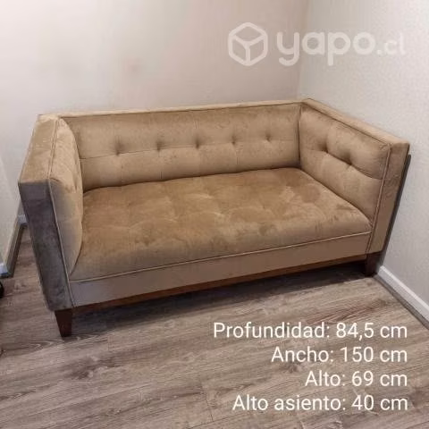 Sofá dos cuepos felpa