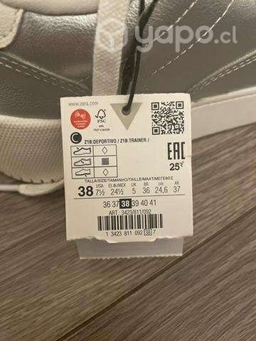 Zapatillas Plateadas Nuevas - Imagen 2