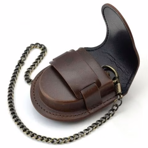 Funda para reloj de bolsillo, con cadena