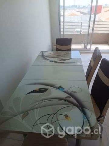 Comedor extendible con 6 sillas