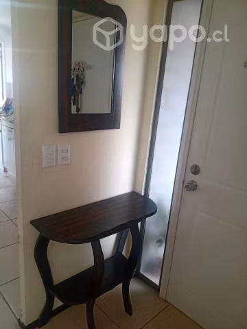 Mesa arrimo + espejo