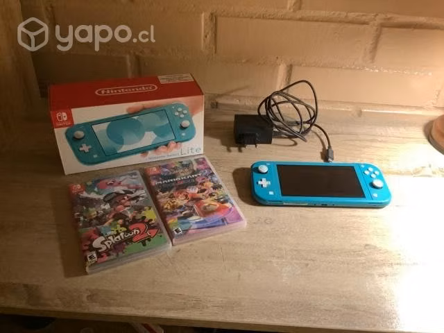 Nintendo Switch Lite Turquesa + 2 juegos