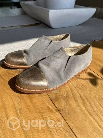 Zapatos mocasines Camille shoes cuero y gamuza 37