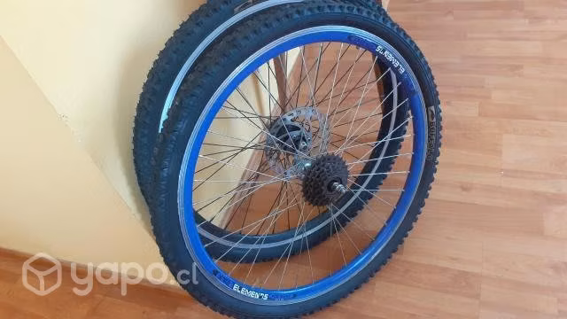 Ruedas bicicleta aluminio aro 26
