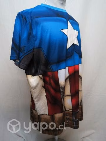 Camiseta Deportiva Capitán América Talla XL