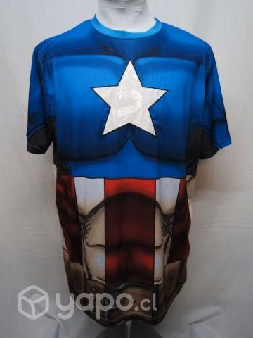 Camiseta Deportiva Capitán América Talla XL