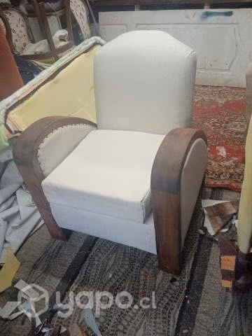 sillón recién restaurado