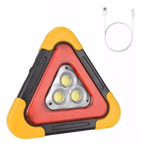 Triángulo Foco Emergencia Solar Recargable Multip