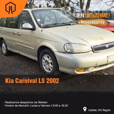 Riel inyeccion kia carnival is 2002