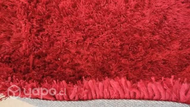 Alfombra shaggy roja - Imagen 4
