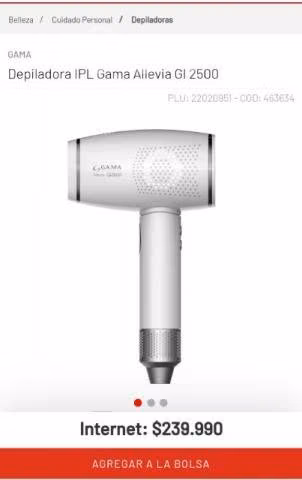 Depiladora laser gama con frío