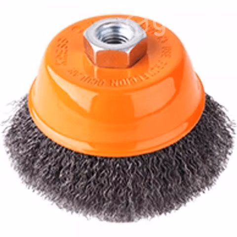 Grata copa alambre ondulado kress 4 pulgada