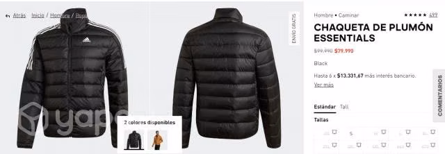Chaqueta Adidas pluma