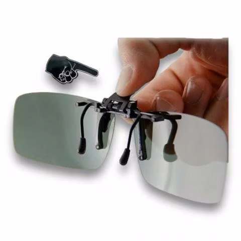 Lentes polarizados clip on sobrepuesto evita respl