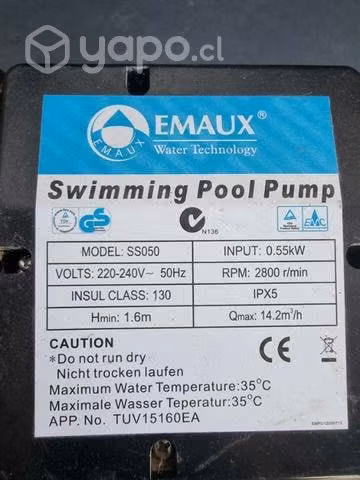 Bomba Piscina 0,5 HP
