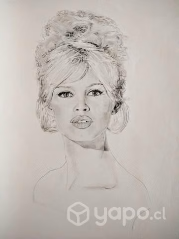 Dibujo Brigitte Bardot