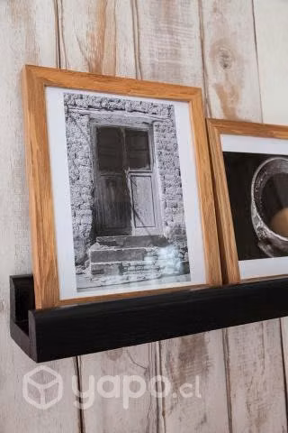 Repisas de madera para libros y cuadros handmade - Imagen 2