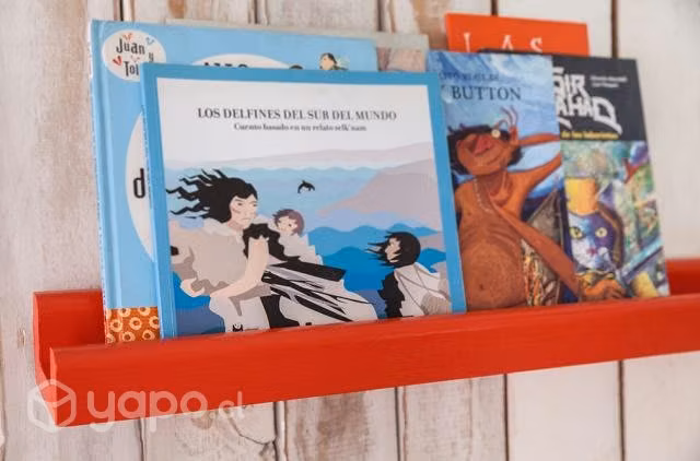 Repisas de madera para libros y cuadros handmade - Imagen 3