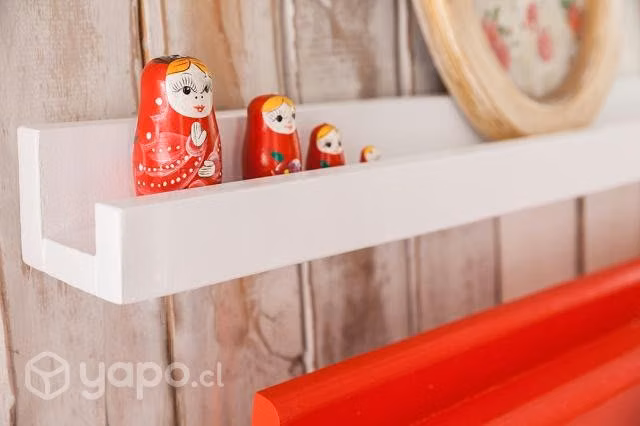 Repisas de madera para libros y cuadros handmade - Imagen 4
