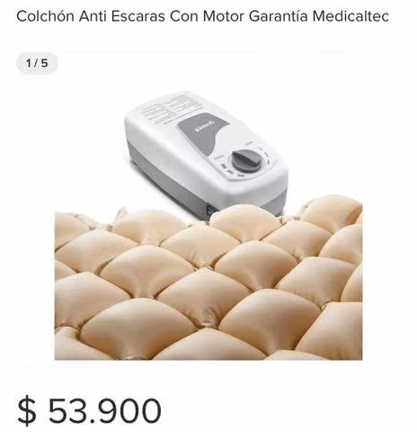 Colchón antiescaras con motor
