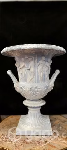 Jarron Ceramico Diseño Grecoromano A Mano