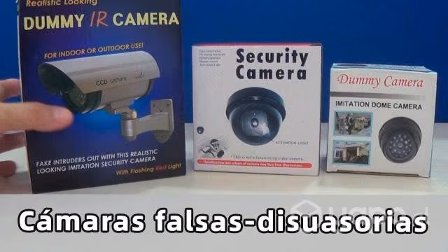 Camaras falsas con luz led