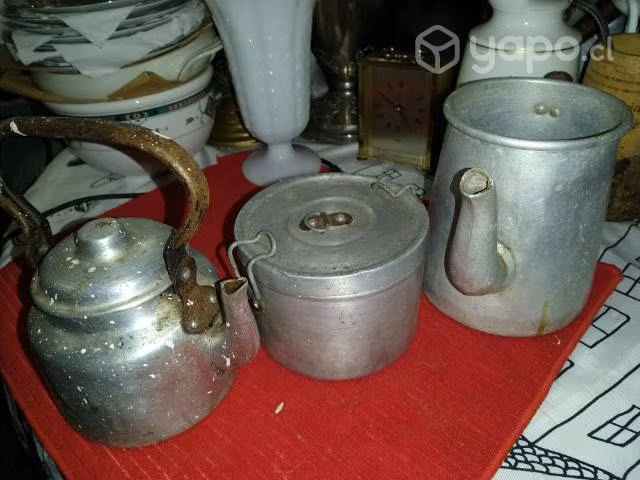 Antiguas piesas de aluminio ,decoracion u adorno - Imagen 2