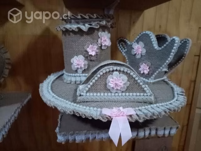 Hermosos diseños en arpillera.
