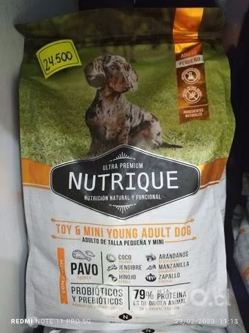 Nutrique adulto raza pequeña y mini 3 kilos