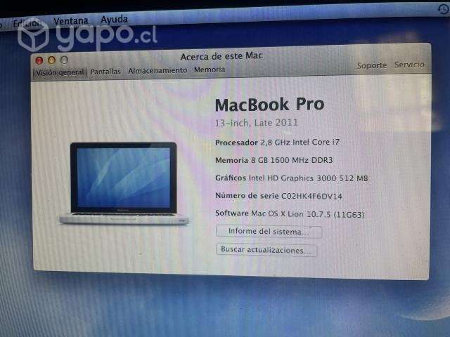 MacBook Pro i7 1tb disco duro 16 gb ram - Imagen 5