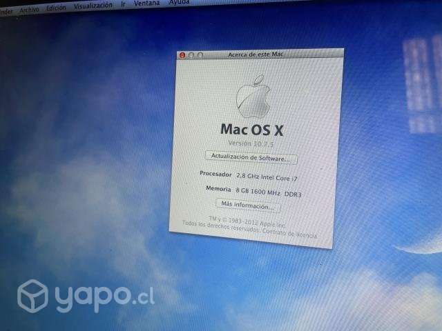 MacBook Pro i7 1tb disco duro 16 gb ram - Imagen 6