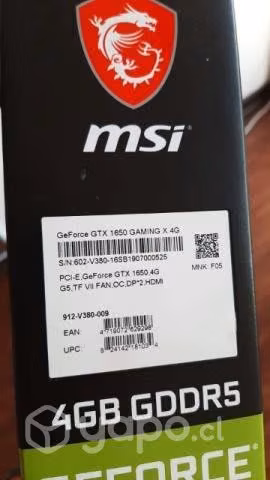 Gpu tarjeta de video nvidia gforce 1650 gtx - Imagen 2