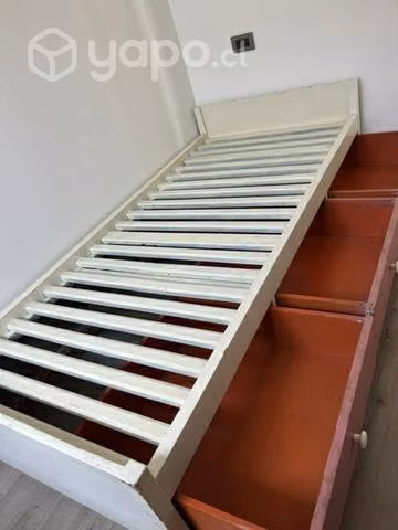 Cama madera con cajoneras - Imagen 2
