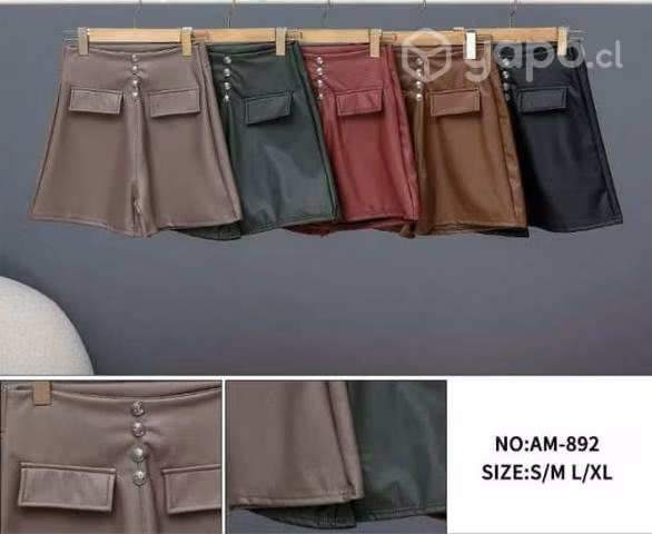 Short eco cuero - Imagen 3