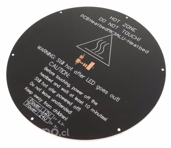 Cama Caliente para impresora 3D 220 mm diametro