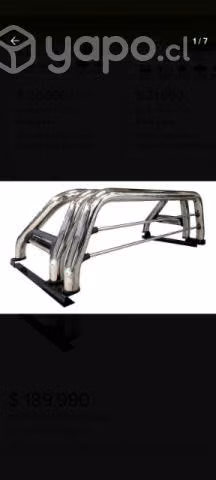 Antivuelco doble, cromado p/ Silverado, f150 o Ram