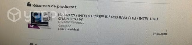 Notebook hp 14"